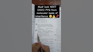 most important NEET PYQ from molecular basis of inheritance ⚠️📌 ||#shorts #study #motivation #mbbs