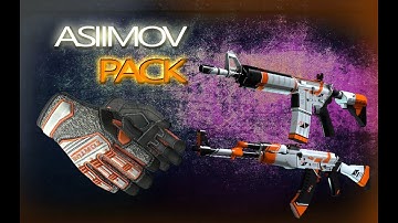 CS GO PACK ASIIMOV/Foundation Specialist gloves FOR CSS v90+