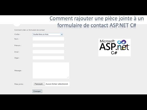 Ajouter une pièce jointe à un formulaire de contact ASP.NET/C# ▭ FileUpload control ▭