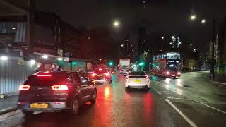 Discover London's Iconic Calm Cityscape: Tranquil London Night Drive - 4K Edition