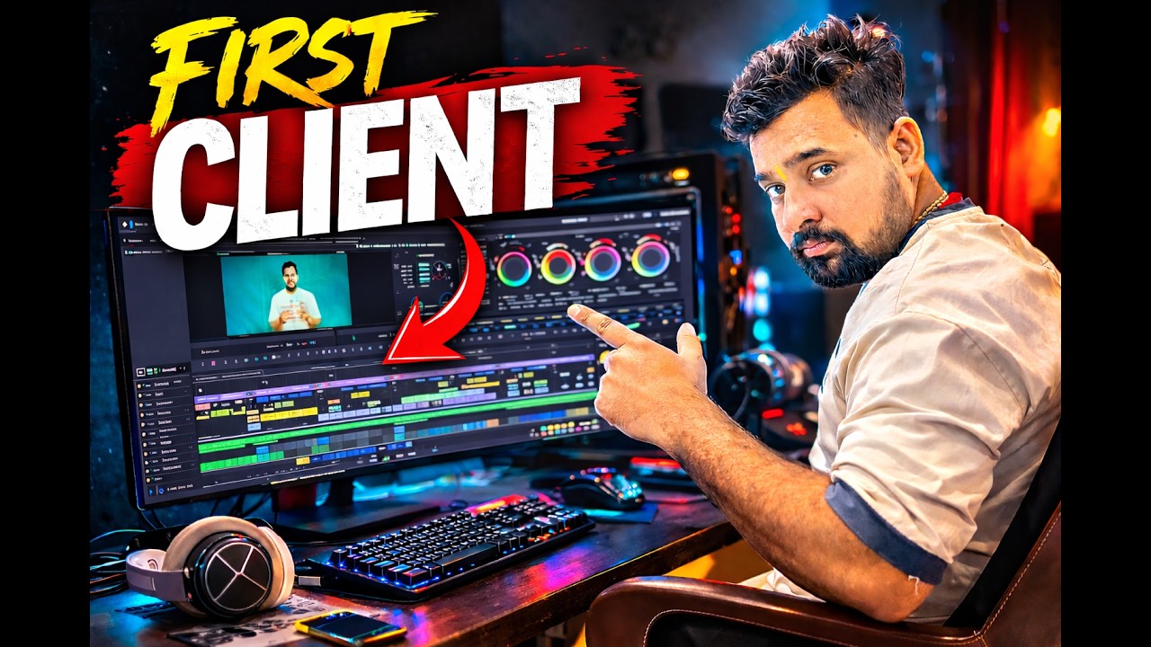 How I Got My First Client as a Video Editor (Real Story)” - YouTube