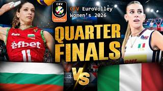 Highlights | Italy vs Bulgaria | CEV Trendyol EuroVolley 2026 | Quarterfinals
