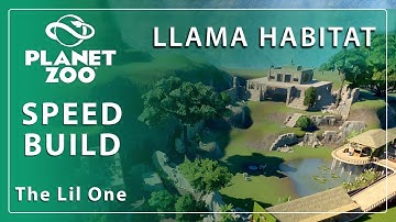 Planet Zoo SPEED BUILD | Llama habitat