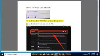Fix Twitch Error 788078D4
