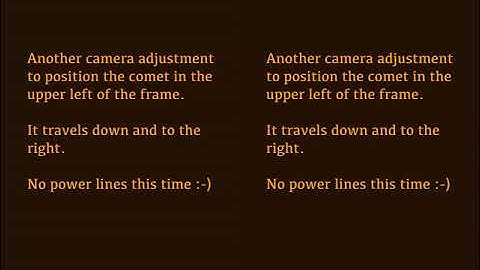 Comet C/2020 F3 NEOWISE - Tight Angle Full Sequence - Dual Exposure View