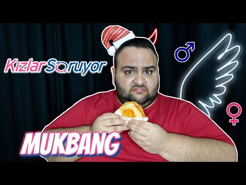 ISLAK OLAN HAMBURGER MİYDİ YOKSA BAŞLIKLAR MI? KIZLAR SORUYOR MUKBANG