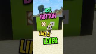 EASY BUTTON HACK 🔥🔥 #minecraft