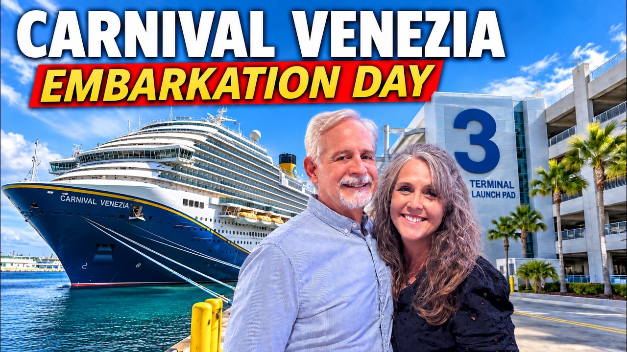 Carnival Venezia Embarkation Day | Boarding, Exploring & Sail Away | Port Canaveral Embarkation