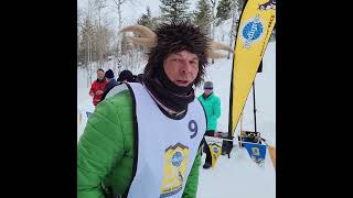 Michael Tetzner at the finishing line at Driggs.