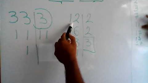 Maximo Comun Divisor 33  12