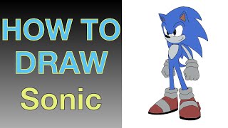 How to draw : “Sonic“ on iPad | Apple Pencil | Keynote app screenshot 3