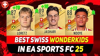 EA FC 25 WONDERKIDS 🇨🇭 ✸ BEST YOUNG SWISS TALENTS IN CAREER MODE! ft. NDOYE, JASHARI, LORETZ...etc