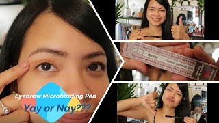 Microblading Eyebrow Pen Eyebrow Tattoo by I-method - Yay or Nay??? Unboxing,testing and review!