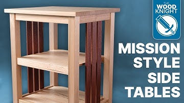 Woodworking: Mission Style Sidetables - Free plans!