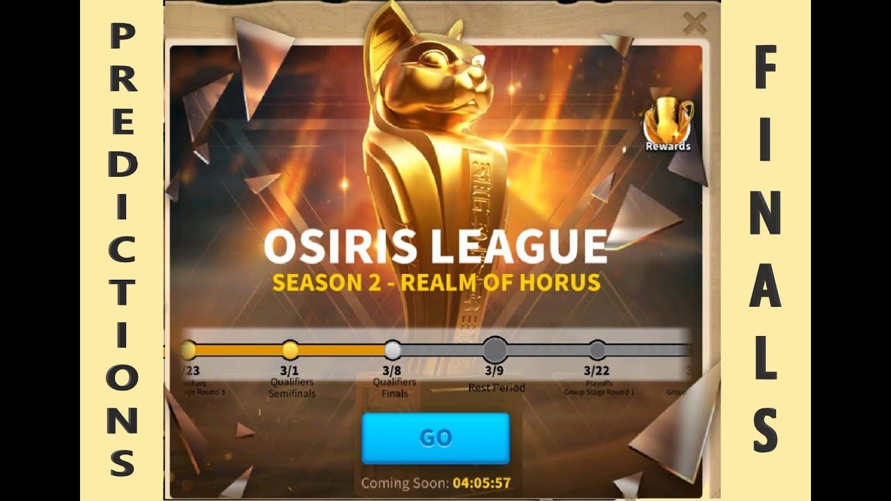OSIRIS LEAGUE - FINALS QUALIFIERS - WHO'S GONNA WIN?
