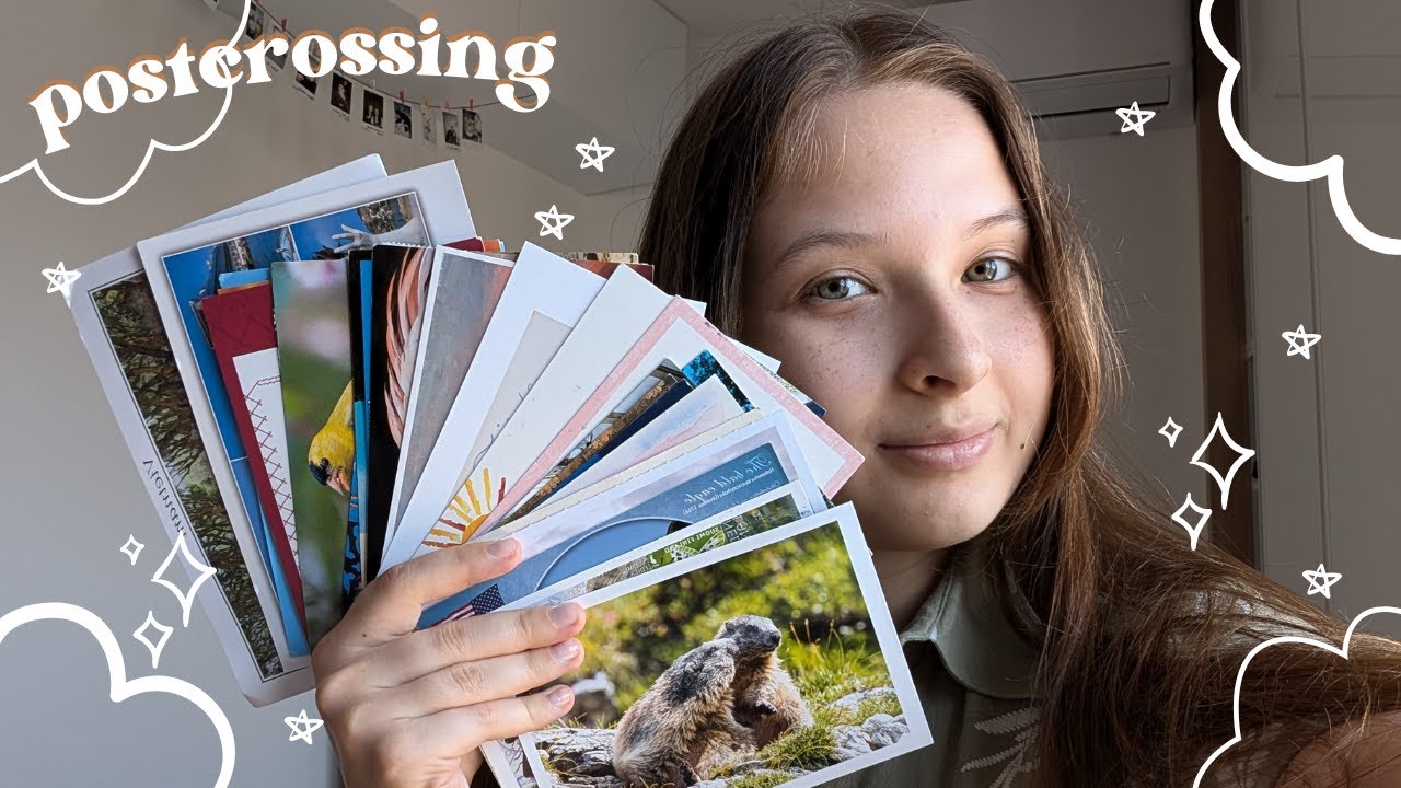 my postcrossing card collection || decorating postcards ✨