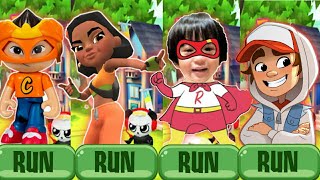 Tag with Ryan VS Subway Surfers VS CKN Toys Car Hero Run Gameplay | Ryan's world Mumbai Surfer Alia screenshot 5