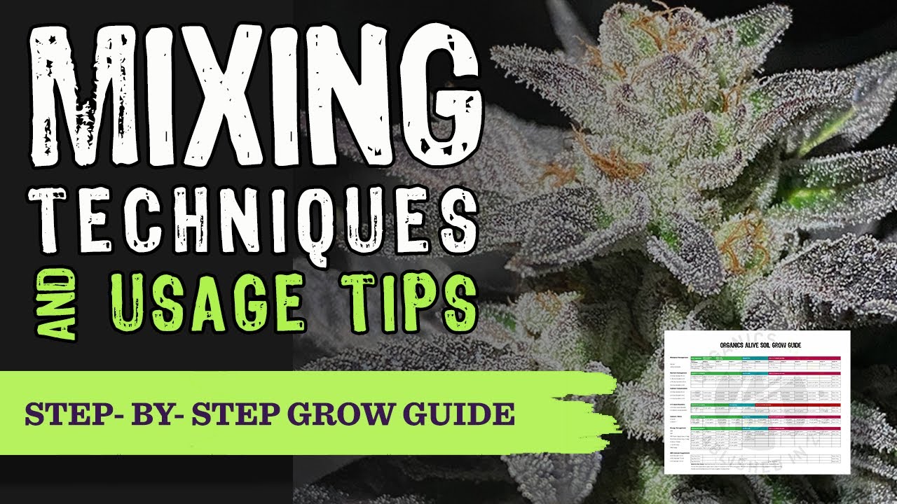 Mixing Techniques and Usage Tips