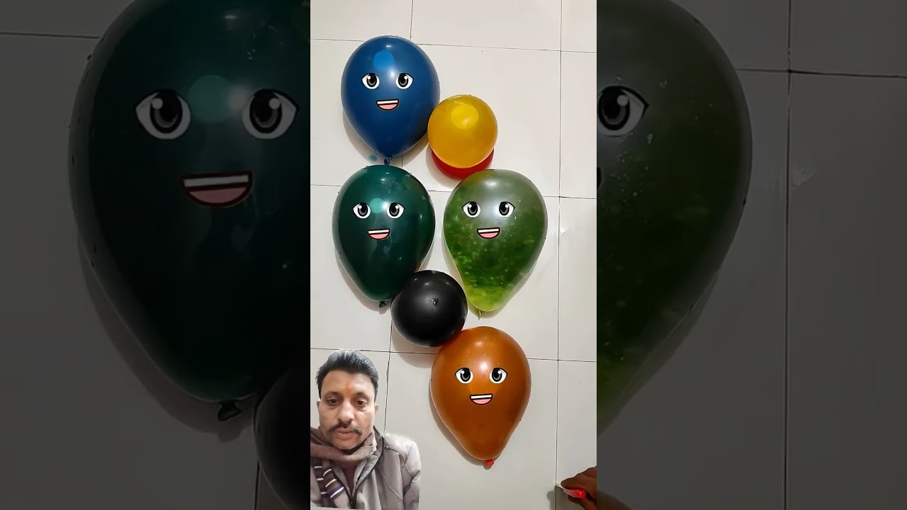 amoji water colour balloon popping video 