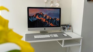 CLEAN \u0026 MINIMAL iMAC DESK SETUP || Minimal Desk Setup 2021