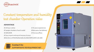Environmental Test Chambers/Humidity Chamber | Climatic Chamber | Stability Chamber Operation video