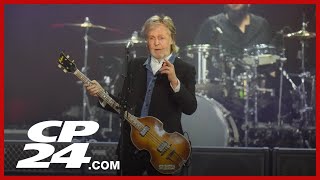 Paul McCartney surprises fans with a pop-up show in New York