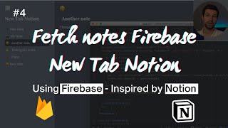 Fetch notes from Firebase (Database) - New Tab Notion Chrome Extension