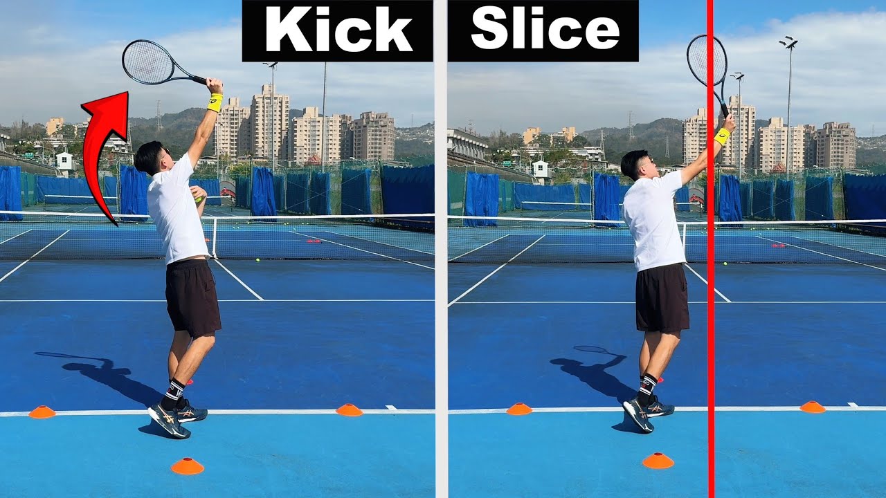 【 網球 發球】 上旋發球、切球發球解析｜哪種發球更適合你！？ 如何避免Kick上旋 變成Slice 切球｜LeonTV