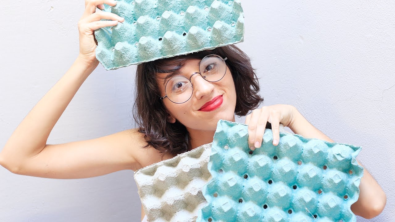 MASSA DE PAPEL MACHÊ COM CAIXA DE OVO | ATELIÊ SARAH CAIRES