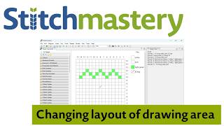 Changing layout of drawing area - Stitchmastery tutorial