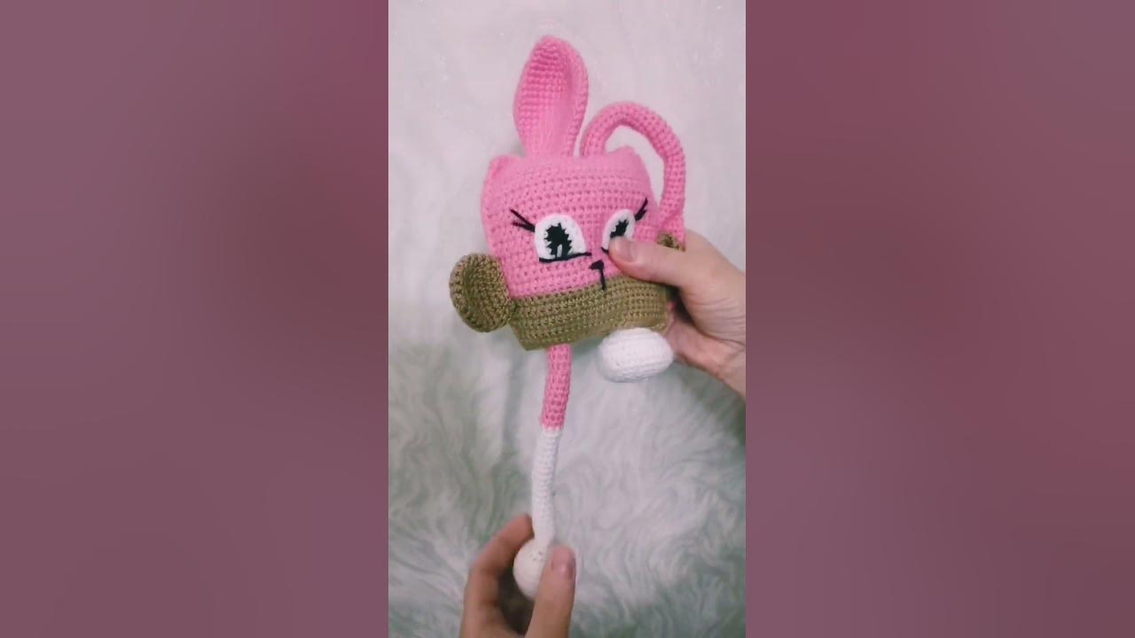 Игрушка-тянучка,зайчик крючком🐇🐇🐇 - YouTube