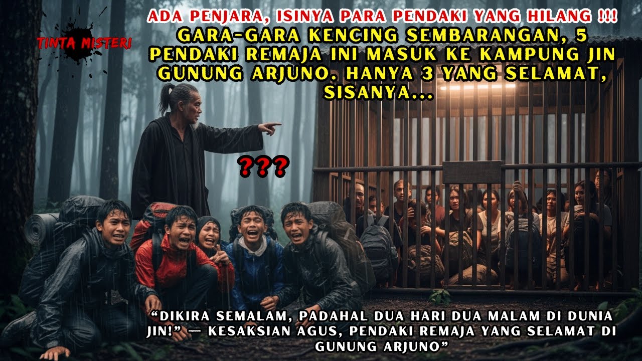 PERIHAL K3NCING SEMBARANGAN, 5 PENDAKI REMAJA MELIHAT PENJAR4 PARA PENDAKI YANG HILANG DI GN. ARJUNO