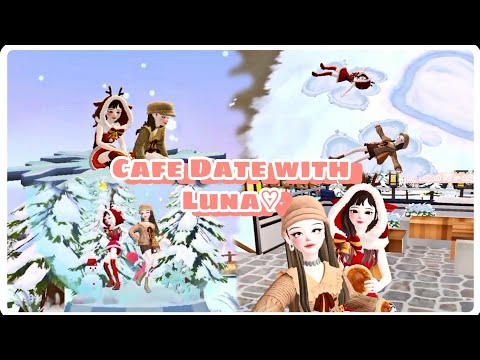 Zepeto Vlog ☃️ : [ Café Date with Luna♡]
