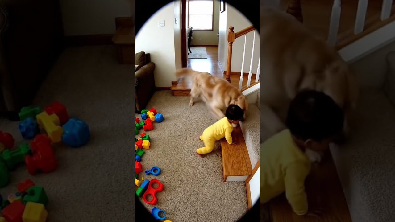 Cachorro protege bebê #pets #humor #memes