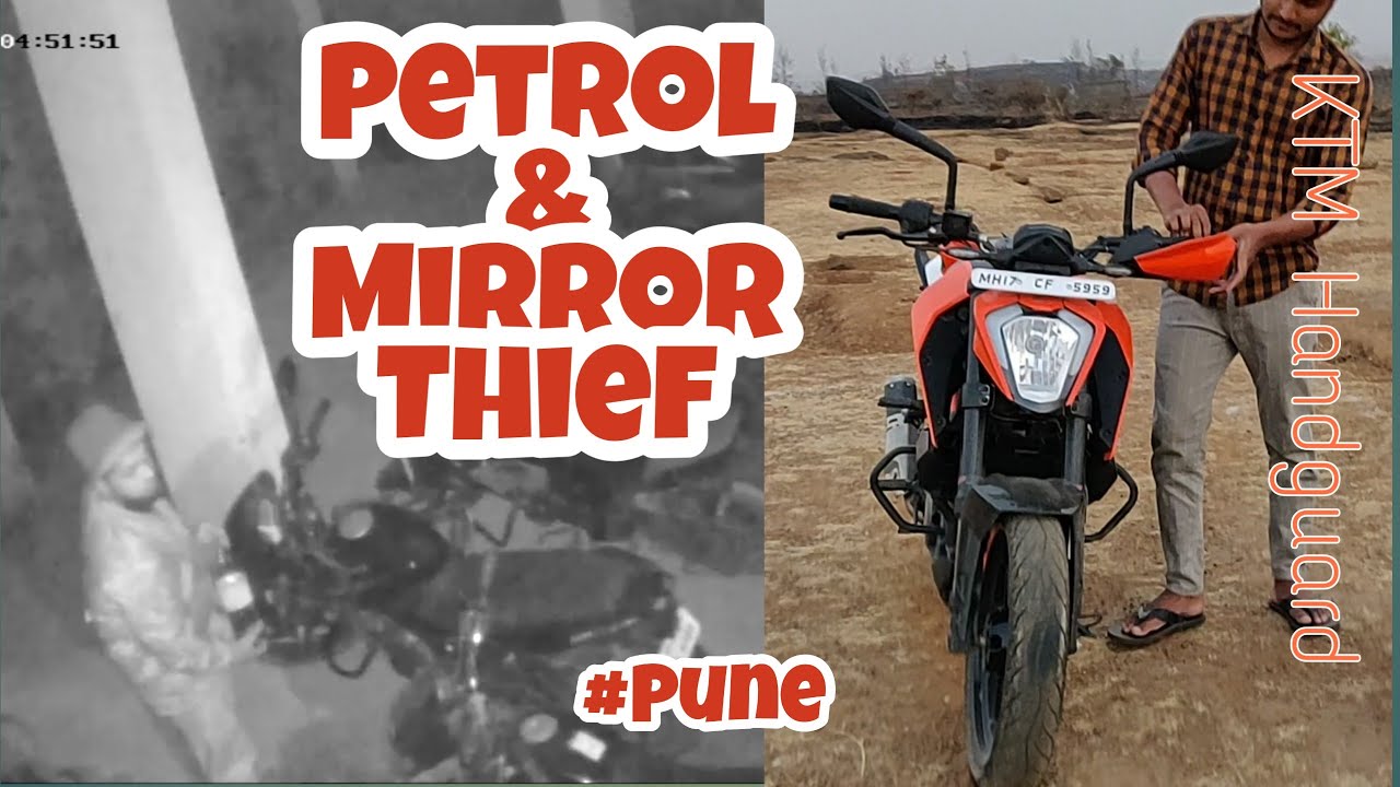 KTM Handguard Installation | Bike Mirror & Petrol Thief  | KTM Duke 250 | Rohit27 vlogs| Pune, India