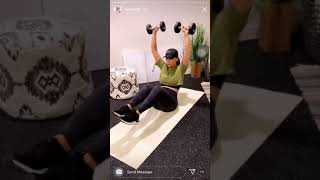 Hailie Jade workout [4 March 2020]