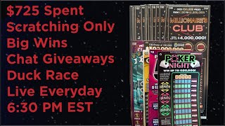 $30 Millionaires Club Full Book! Michigan Lottery Tickets Need to Drop The Claimer! Chat Giveaways!