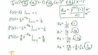 Building a Taylor Polynomial of degree 3, centered at x=1