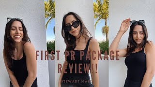 FIRST BEAUTY PR PACKAGE REVIEW!! HUDA BEAUTY💋🤍✨| STEWARTMARLI