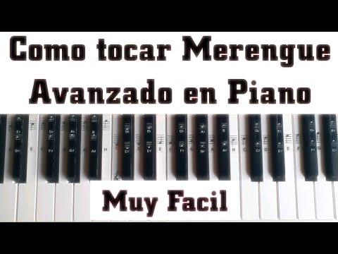 Como tocar merengue avazado en Piano ( Tutorial )