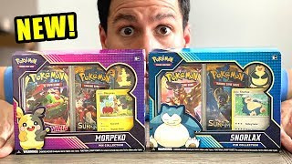 *NEW SNORLAX & MORPEKO PIN COLLECTION BOX!* Pokemon Cards Opening!