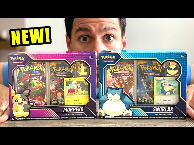 pokemon trading card game snorlax pin collection *NEW* and Morpeko Unboxing they know that the power of a big *NEW SNORLAX & MORPEKO PIN
