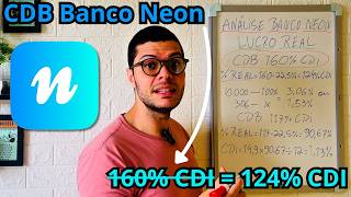 Neon Bank CDB 160 CDI - How Much Did 10,000 Yield and Where to Reinvest