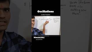 oscillations two block system ✅#physics #shorts #viral #jee #neet #physicswallah #pwians #love
