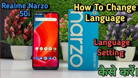 How To Change Language in Realme Narzo 50i, Realme Narzo 50i me Language Setting Keise Kare,