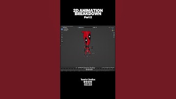 How to make a 2D animation in blender | Part 2  Making of Deadpool animation | Toonixt Studios