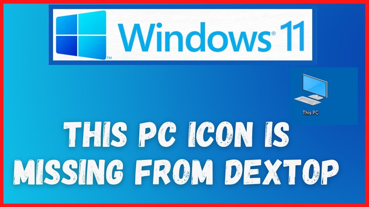 How To Add This Pc Icon To Your Desktop On Windows 11 Youtube - Vrogue