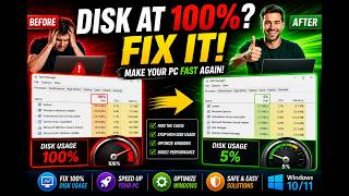 How to Fix 100% Disk Usage in Windows 10/11 | Stop Disk at 100%
