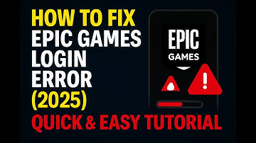 How to Fix Epic Games Login Error (Fast & Easy Tutorial 2025)