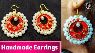 Beautiful DIY Earrings Making at Home || *Easy* Handmade Earring Tutorial ||Sonali's Passion
